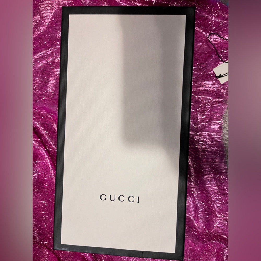 Gucci Classic Black & White Empty Box ，Size : 12. 2×6. 5×4. 5"